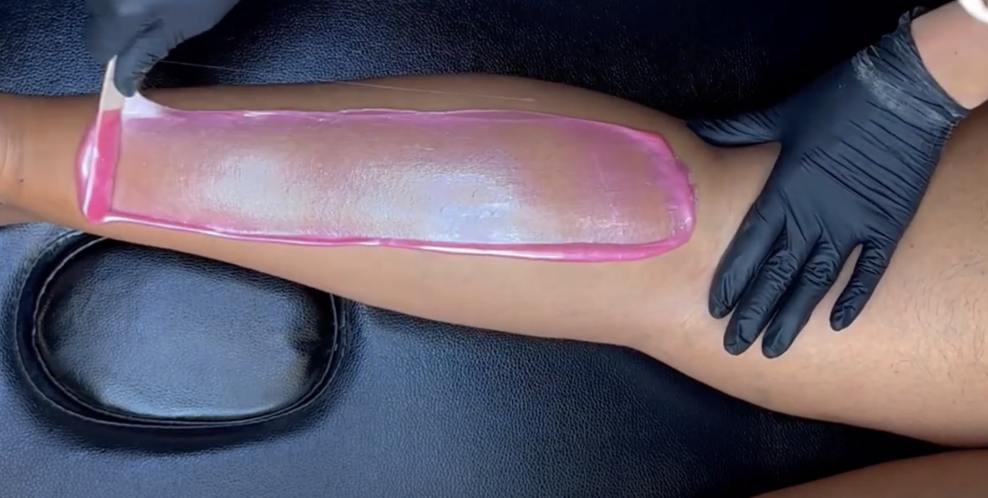 how to wax legs with hard wax