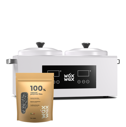 Depiladora de cera doble de 2 lb | Recipiente de cera doble