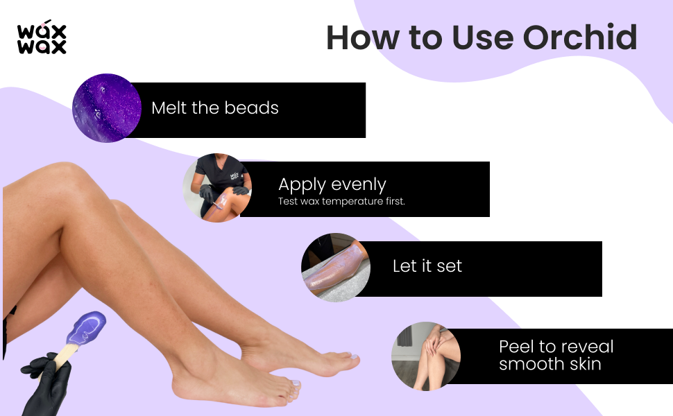 Orchid Hypoallergenic Hard Wax Beads – For Sensitive Skin by Wax Wax