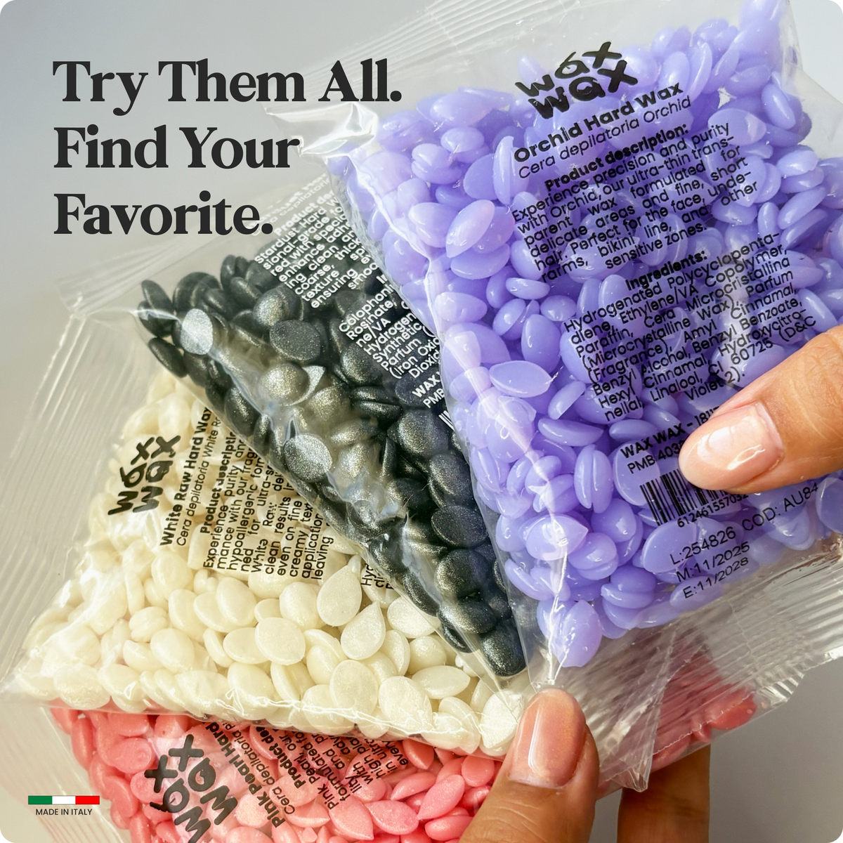 Formula Sample Pack shown during use