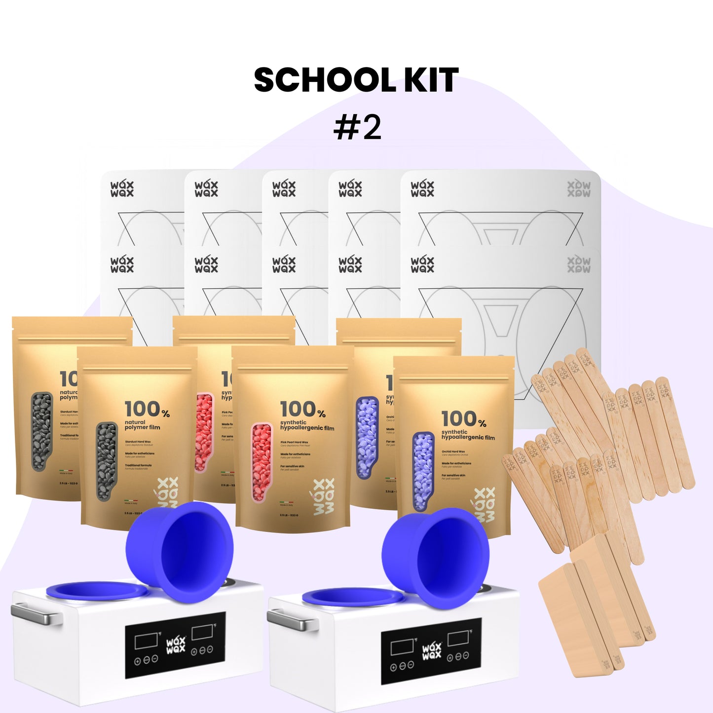 School Waxing Starter Kit (10 Students) — With Practice Mats
