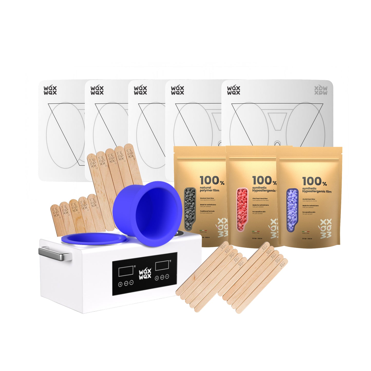 School Waxing Starter Kit (5 Students) with Practice Mats