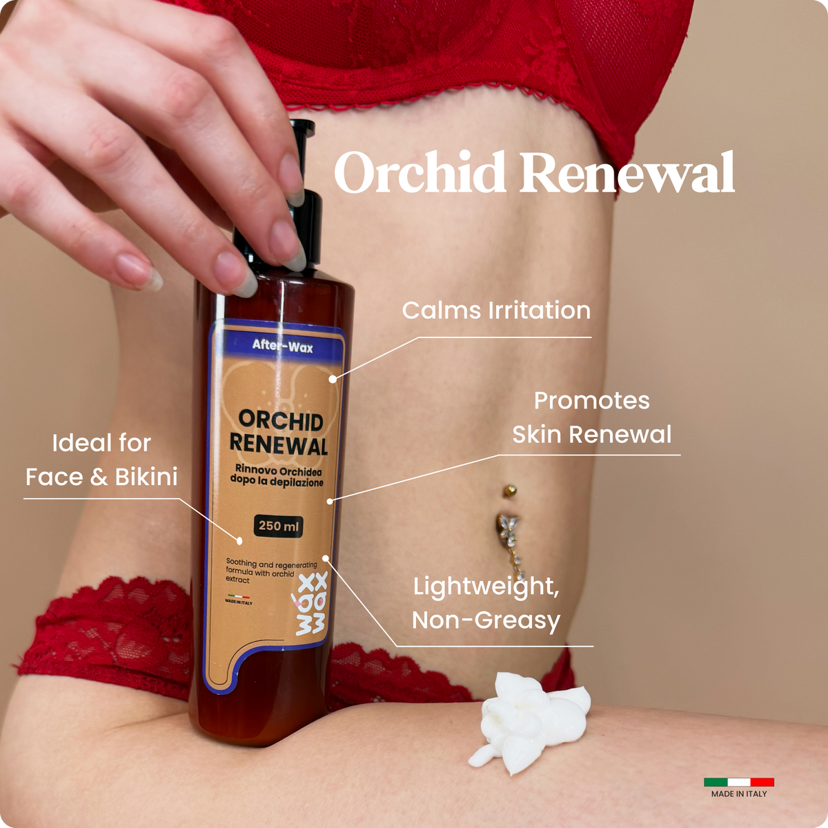 Orchid Renewal hard wax beads key product features