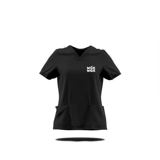 Wax Wax Professional Scrub Top – Black