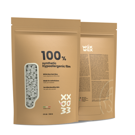 White Raw Hard Wax Beads-Fragrance - Free by Wax Wax for Ultra Sensitive Skin