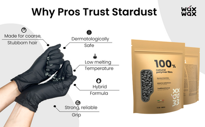 Why barbers trust Stardust hard wax: made for coarse stubborn hair and dermatologically safe