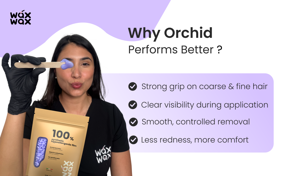 Orchid Hypoallergenic Hard Wax Beads – For Sensitive Skin by Wax Wax