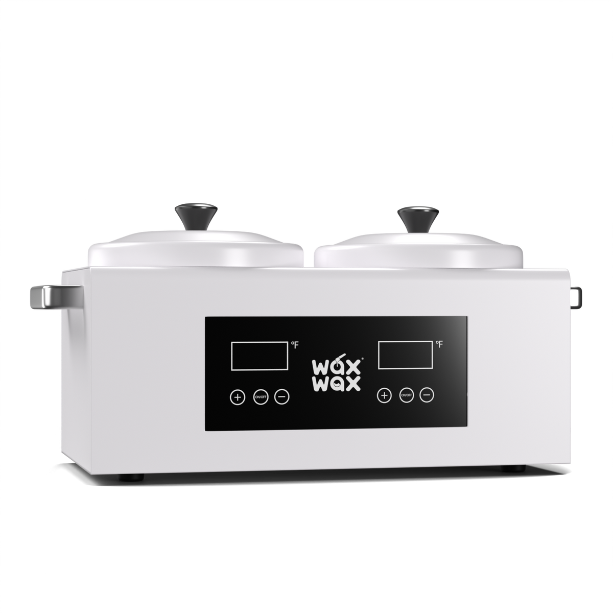 Double wax warmer with two independent digital pots, included in the Hard Wax Kit
