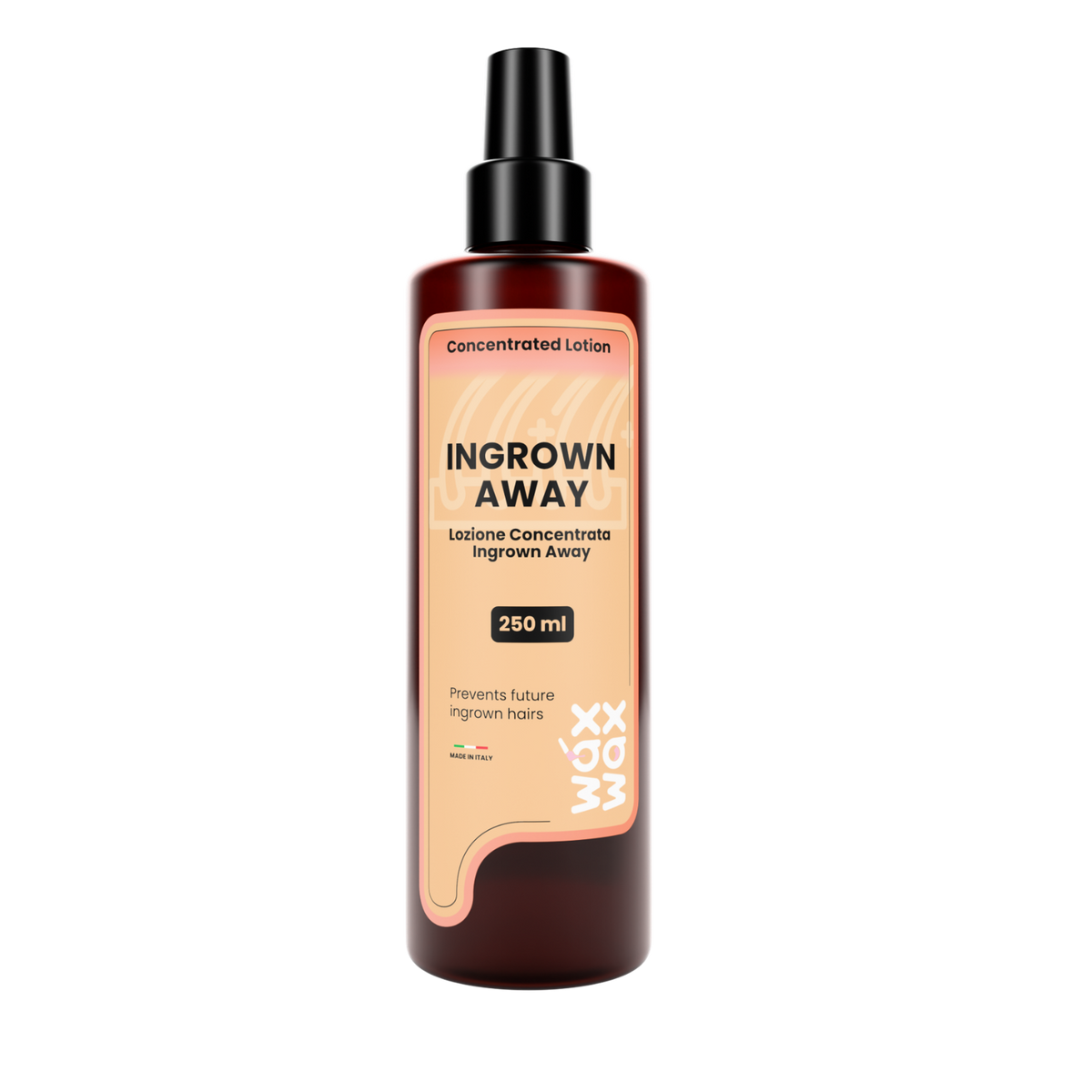 IngrownAway ingrown hair lotion bottle, included in the Super Heavy Duty Waxing Kit