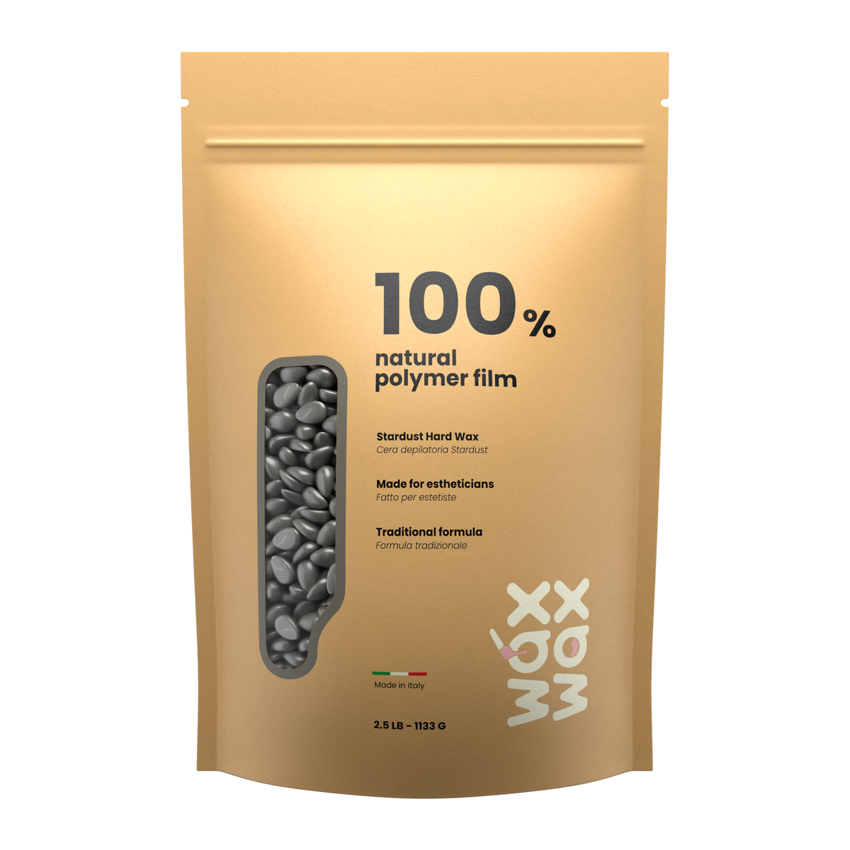 Stardust hard wax beads for coarse hair pouch, included in the Super Heavy Duty Waxing Kit