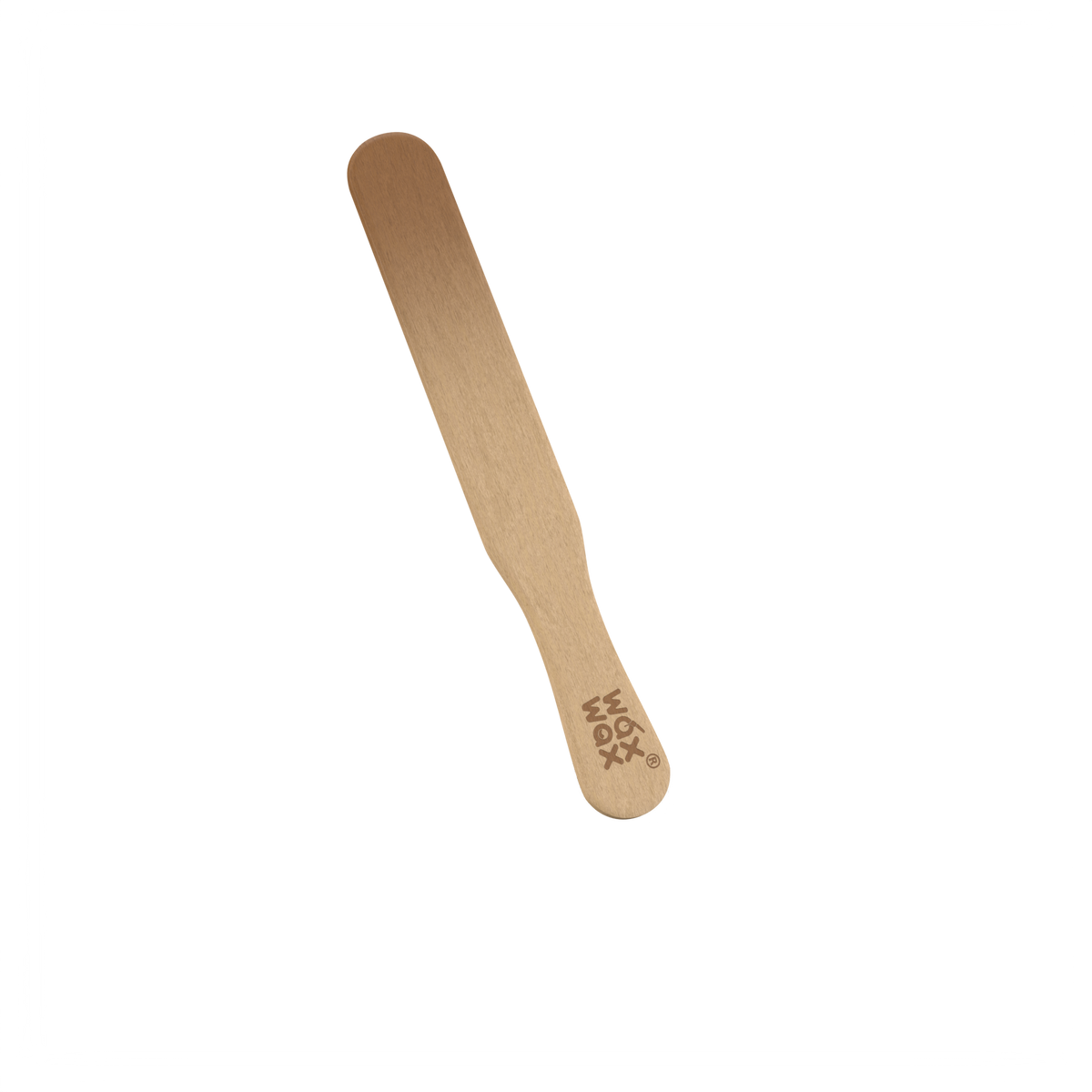 Large 11 inch wooden mixing spatula, included in the Professional Waxing Kit